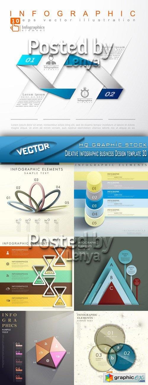 Stock Vector - Creative Infographic business Design template 30
