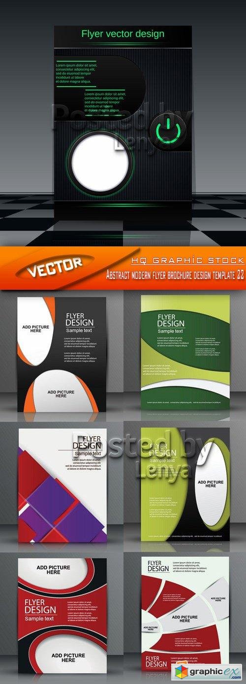 Stock Vector - Abstract modern flyer brochure design template 22