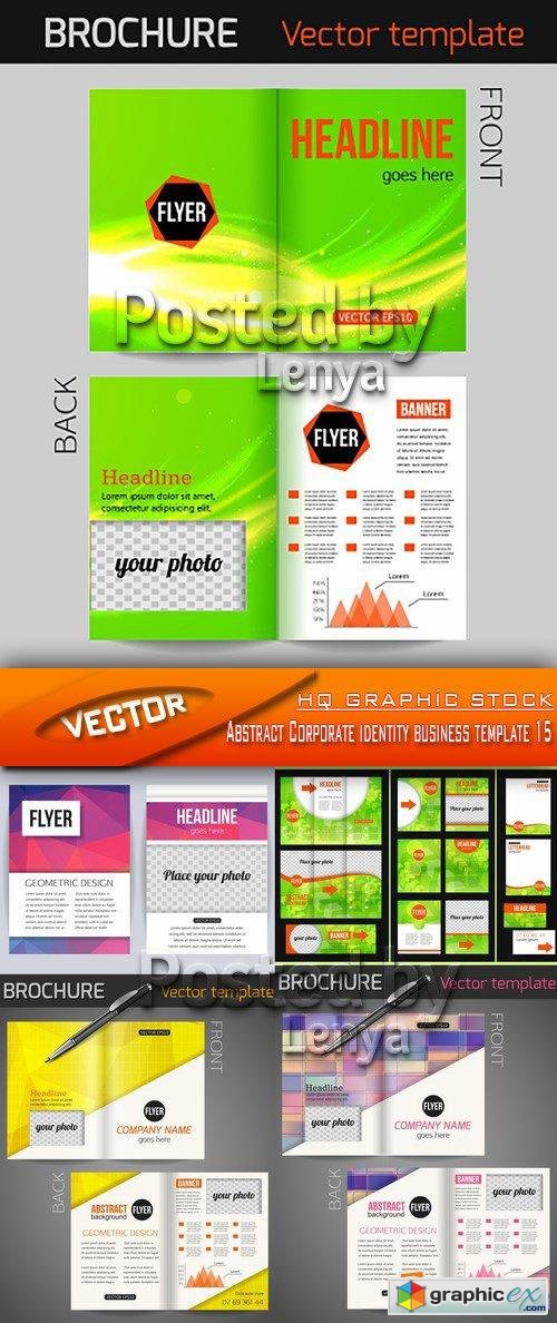 Stock Vector - Abstract Corporate identity business template 15