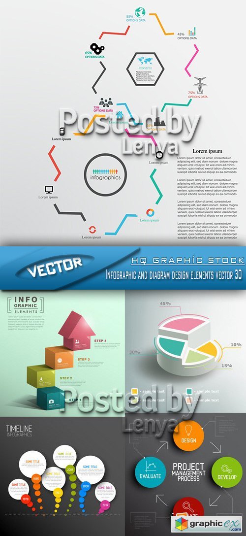 Stock Vector - Infographic and diagram design elements vector 30