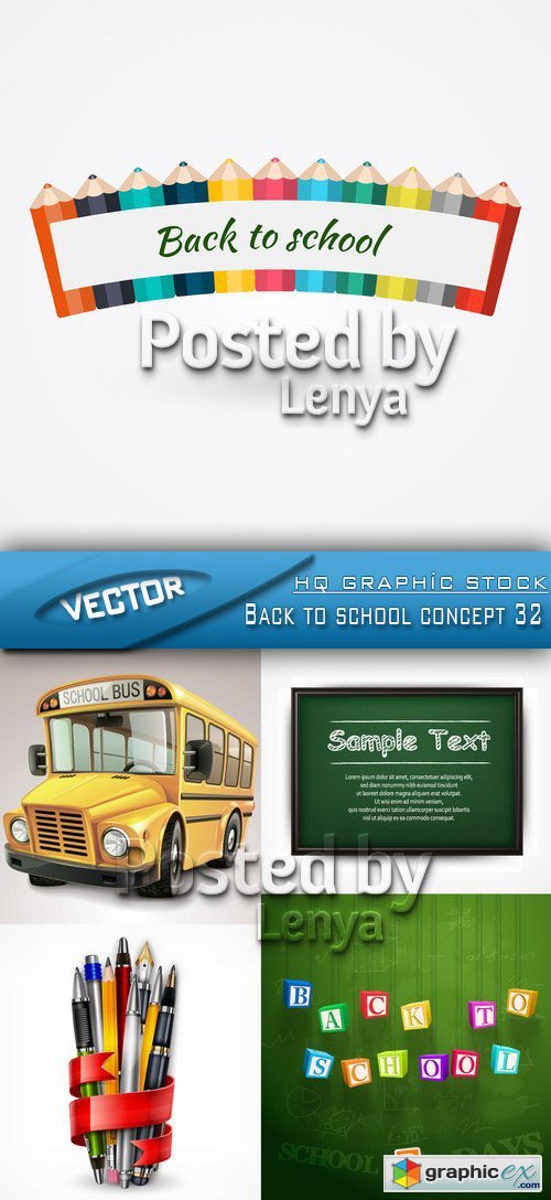 Stock Vector - Back to school concept 32