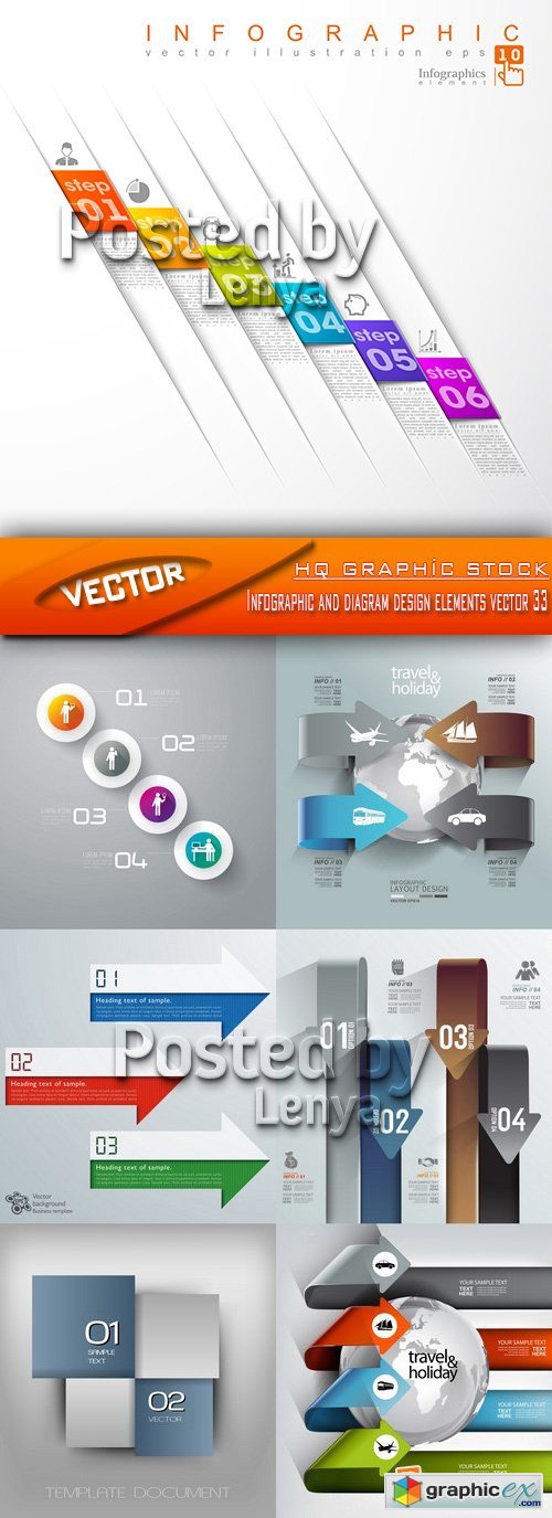 Stock Vector - Infographic and diagram design elements vector 33