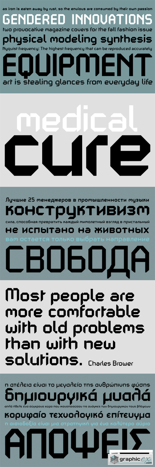PF Mechanica A Pro Font Family - 2 Fonts for �120