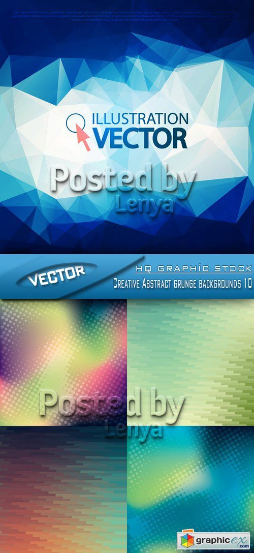 Stock Vector - Creative Abstract grunge backgrounds 10