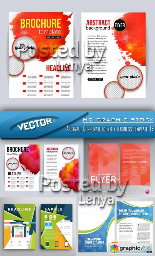 Stock Vector - Abstract Corporate identity business template 19
