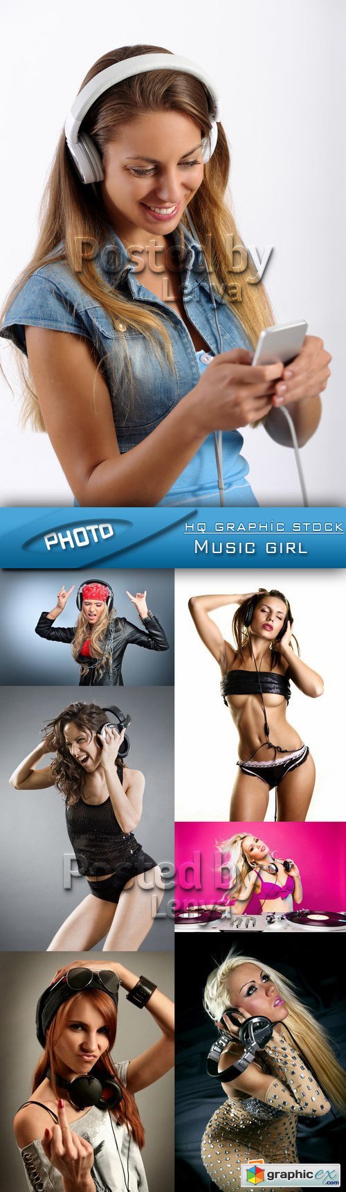 Stock Photo - Music girl