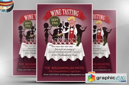 Wine Tasting Flyer Template 68400
