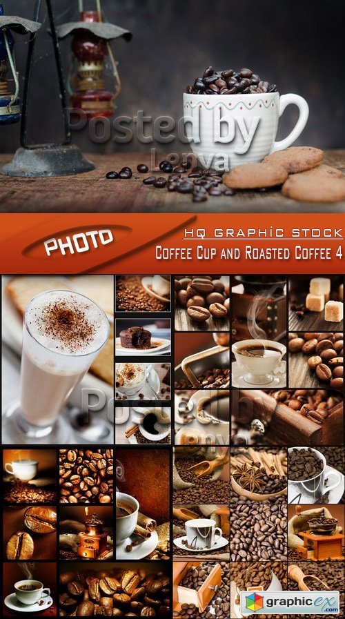 Stock Photo - Coffee Cup and Roasted Coffee 4