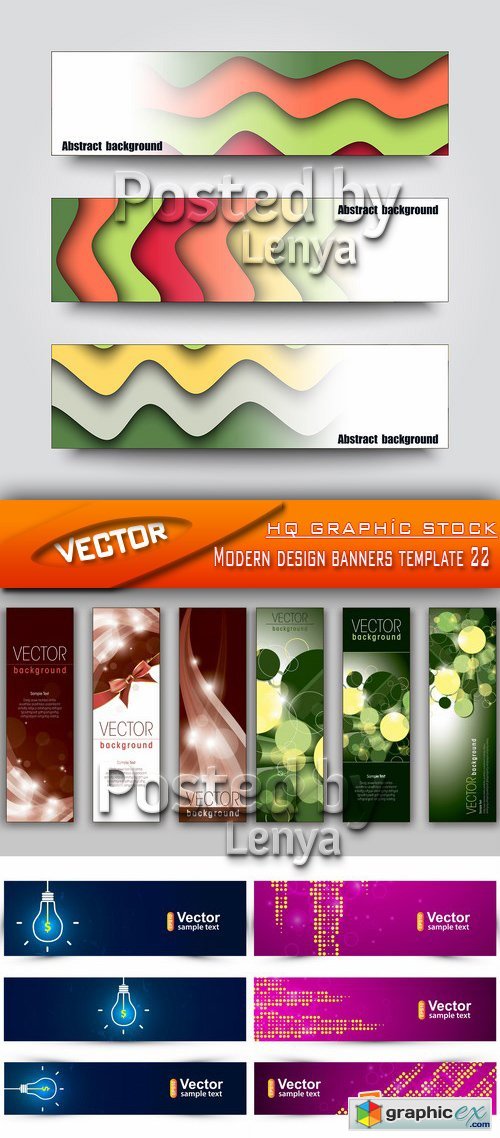 Stock Vector - Modern design banners template 22