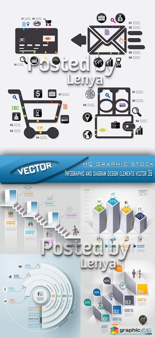 Stock Vector - Infographic and diagram design elements vector 36