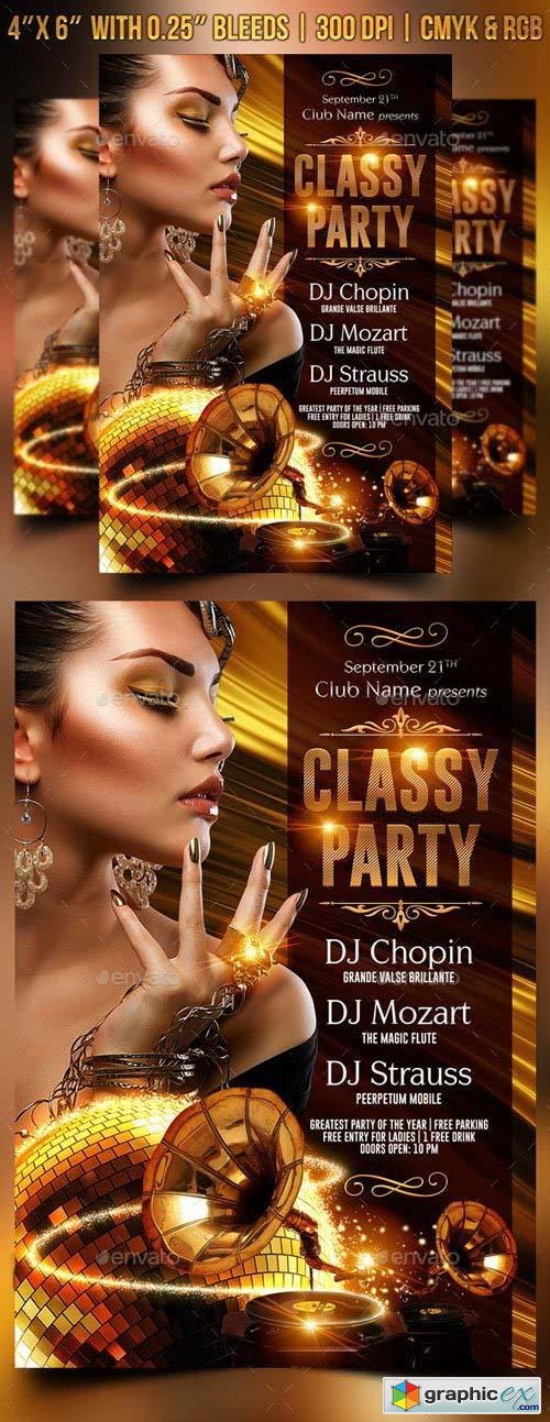 Classy Party Flyer Template 8961049