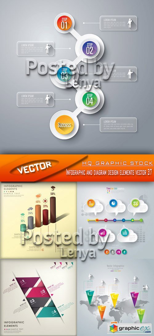 Stock Vector - Infographic and diagram design elements vector 37
