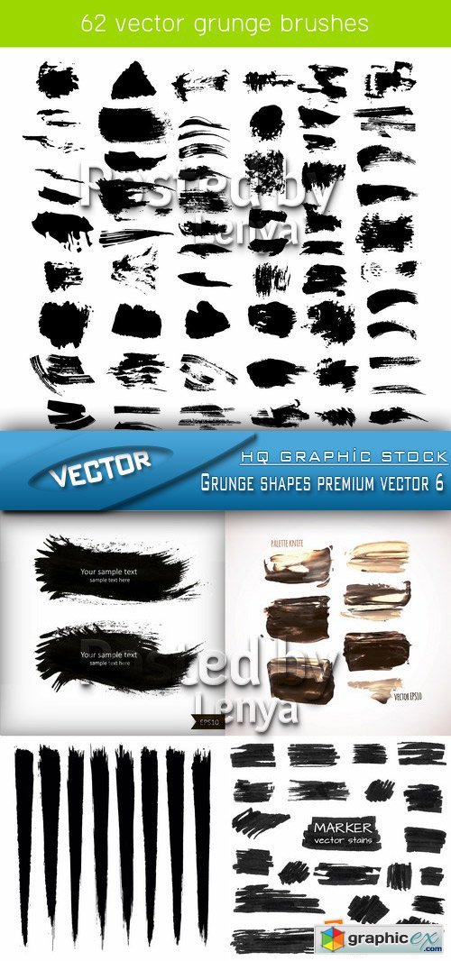 Stock Vector - Grunge shapes premium vector 6