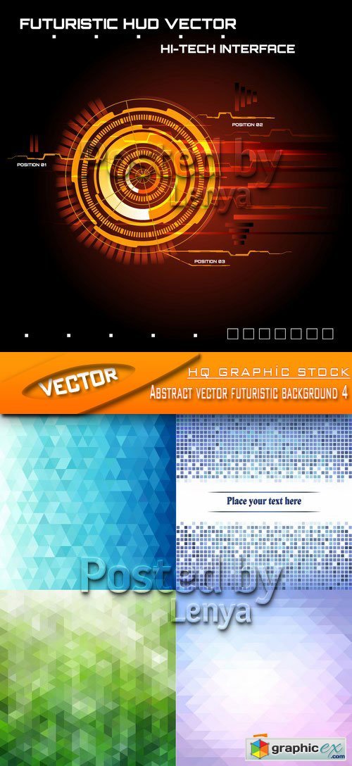 Stock Vector - Abstract vector futuristic background 4