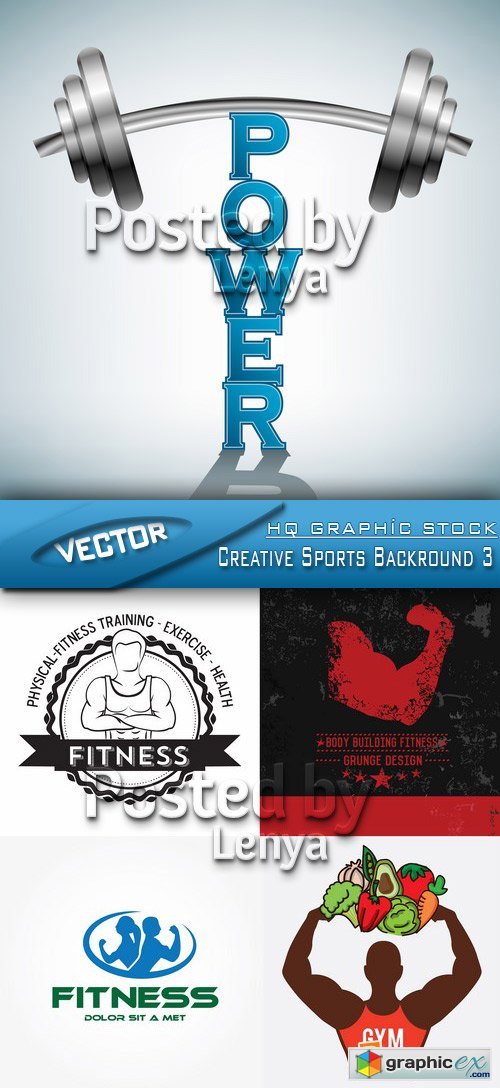 Stock Vector - Creative Sports Backround 3