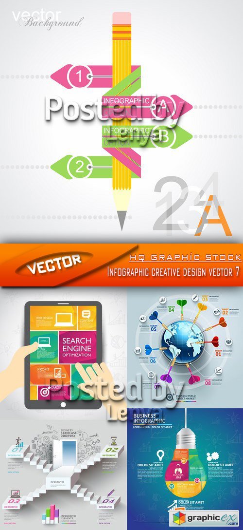 Stock Vector - Infographic creative design vector 7