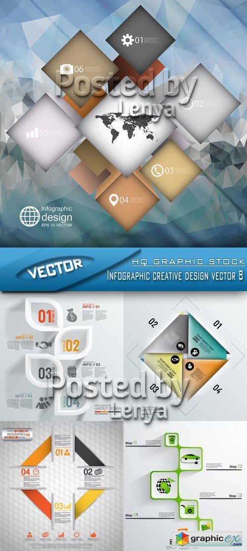 Stock Vector - Infographic creative design vector 8