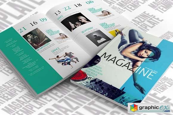 Indesign Magazine Template - Creativemarket 21141