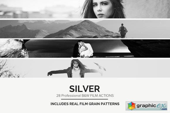 Silver - 28 Real B&W Film Emulations  4101