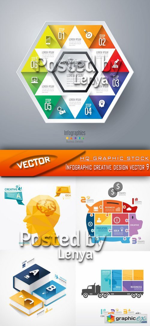Stock Vector - Infographic creative design vector 9