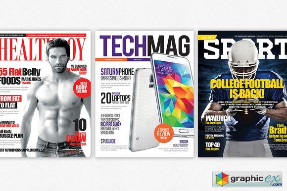 Magazine Covers Templates PSD 56287