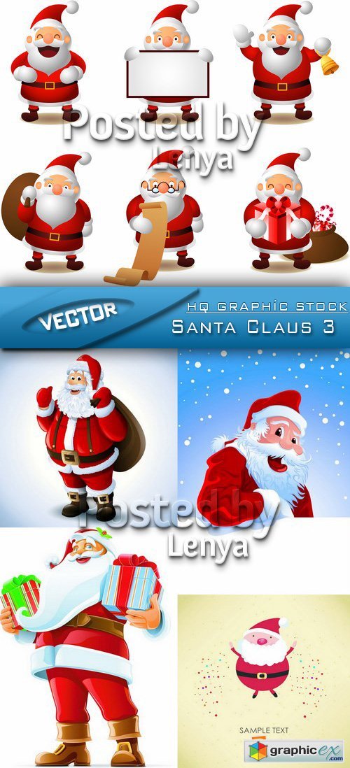 Stock Vector - Santa Claus 3