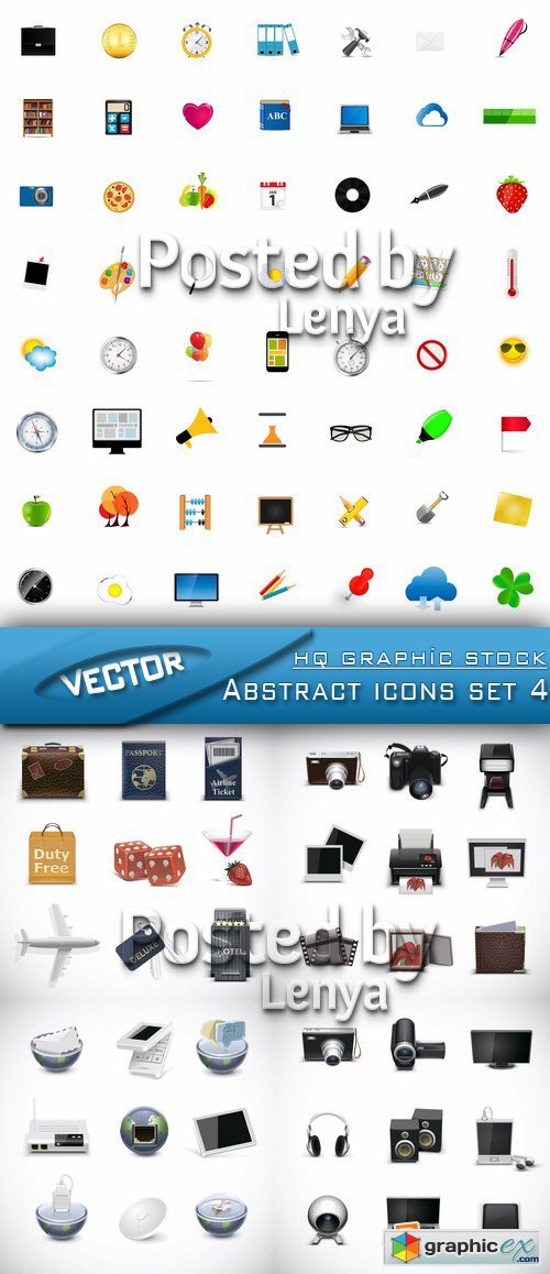 Abstract icons set 4
