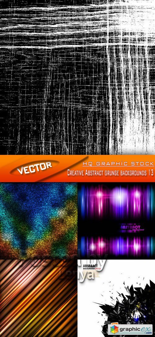 Stock Vector - Creative Abstract grunge backgrounds 13