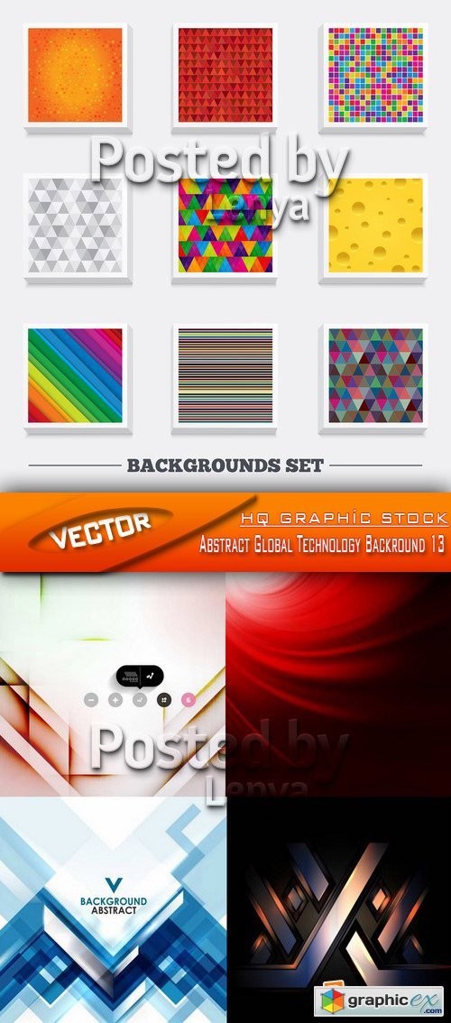 Stock Vector - Abstract Global Technology Backround 13