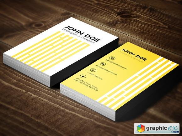 Creative Yellow Business Card 107847