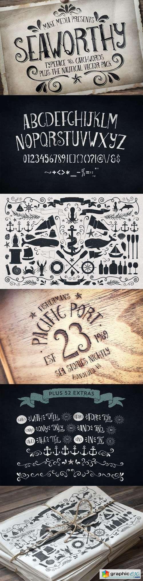 Seaworthy Font Family - 2 Fonts for $25