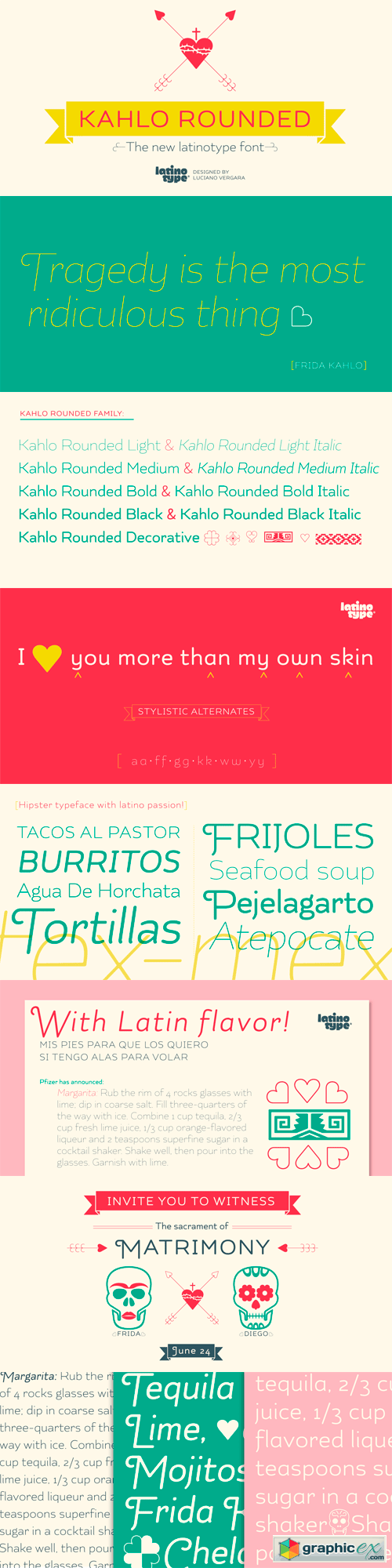 Kahlo Rounded Font Family - 25 Fonts for $195