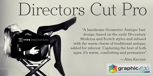 Directors Cut Pro - 6 Fonts for $169