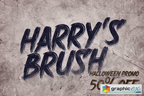 Harry&#039;s Brush Font for $10