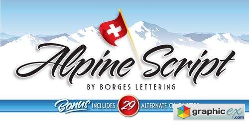 Alpine Script Font for $42