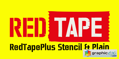 Red Tape Plus Font for $29