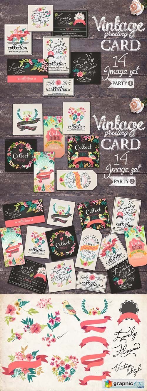 14 Vintage Greeting Card 65793