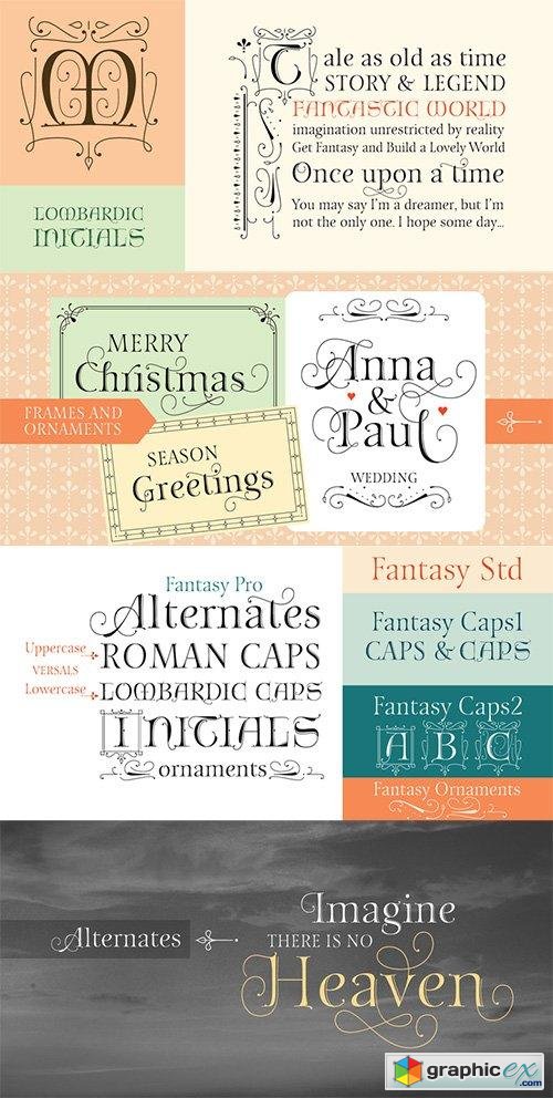 Fantasy Font Family - 5 Fonts $135