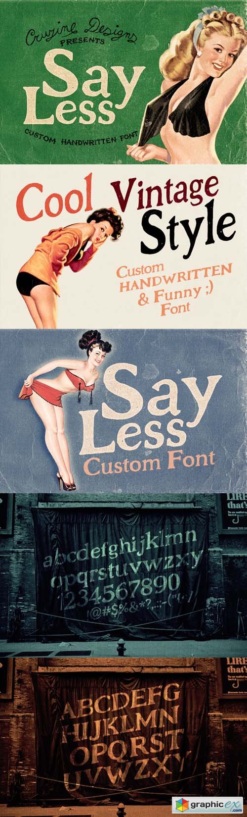 Say Less Custom Font 77254
