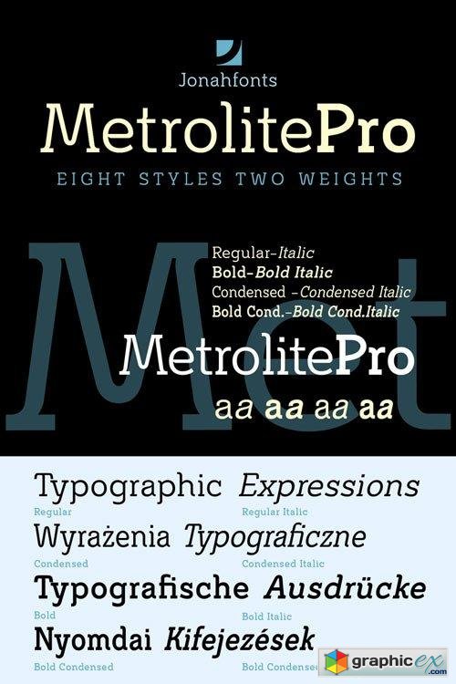 Metrolite Pro Font Family $126