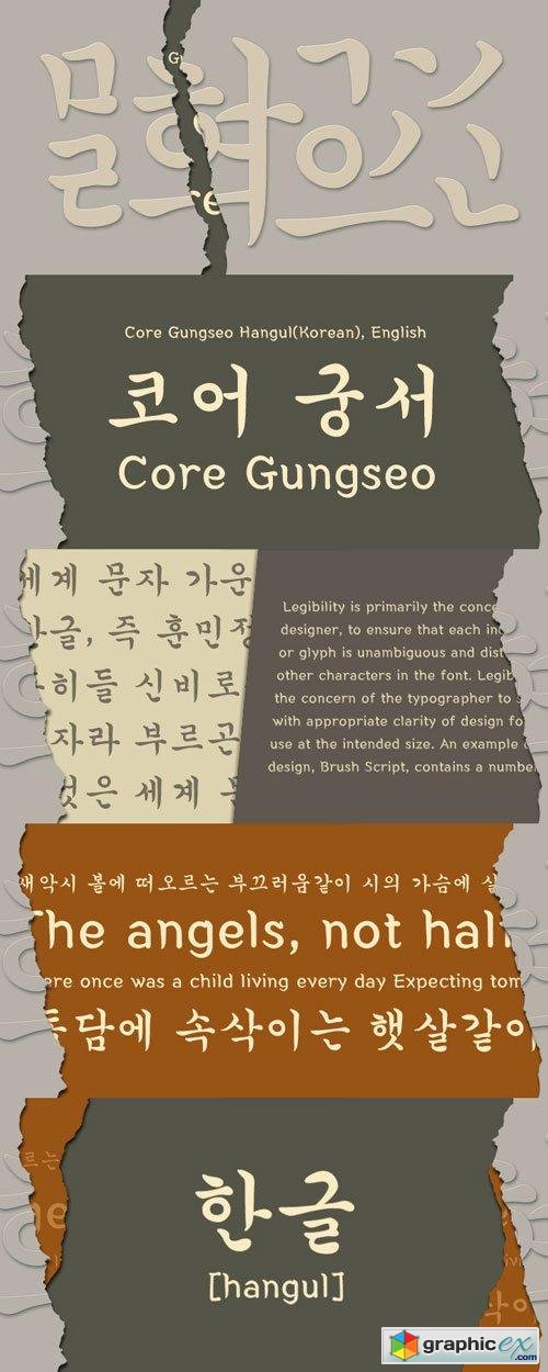 Core Gungseo Font Family $99