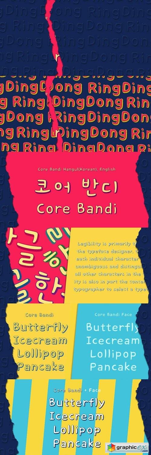 Core Bandi Font Family $99