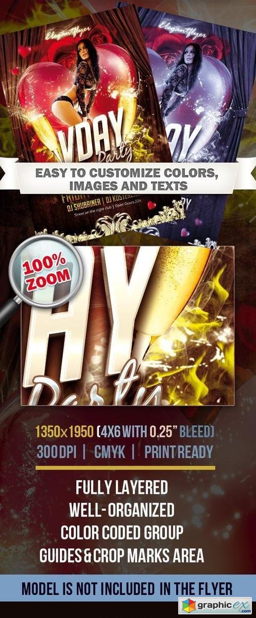 Valentines Day Party - PSD Flyer/Poster Template
