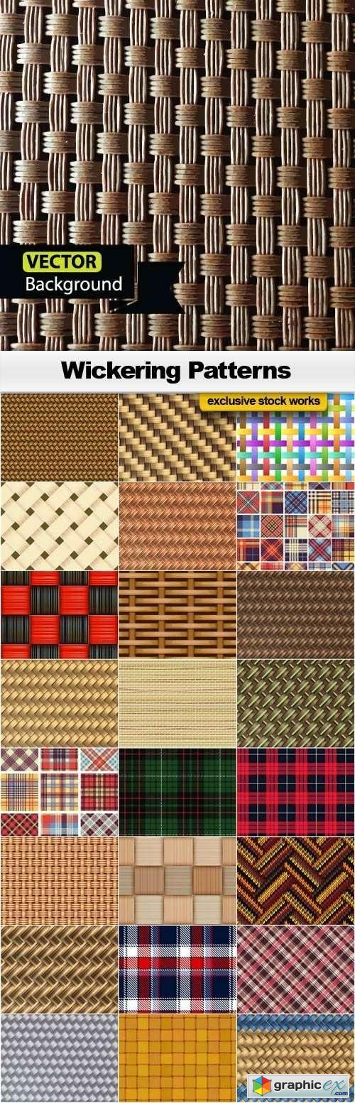 Wickering Vector Patterns - 25x EPS