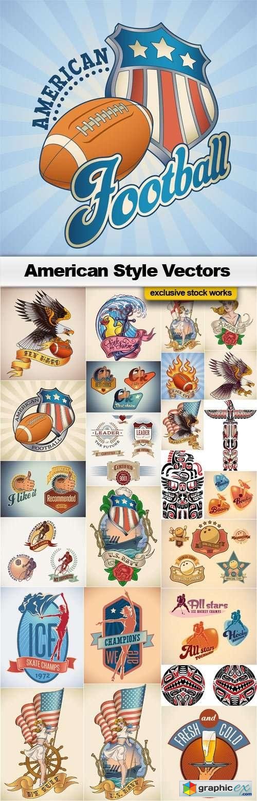 American Style Vectors - 25x EPS