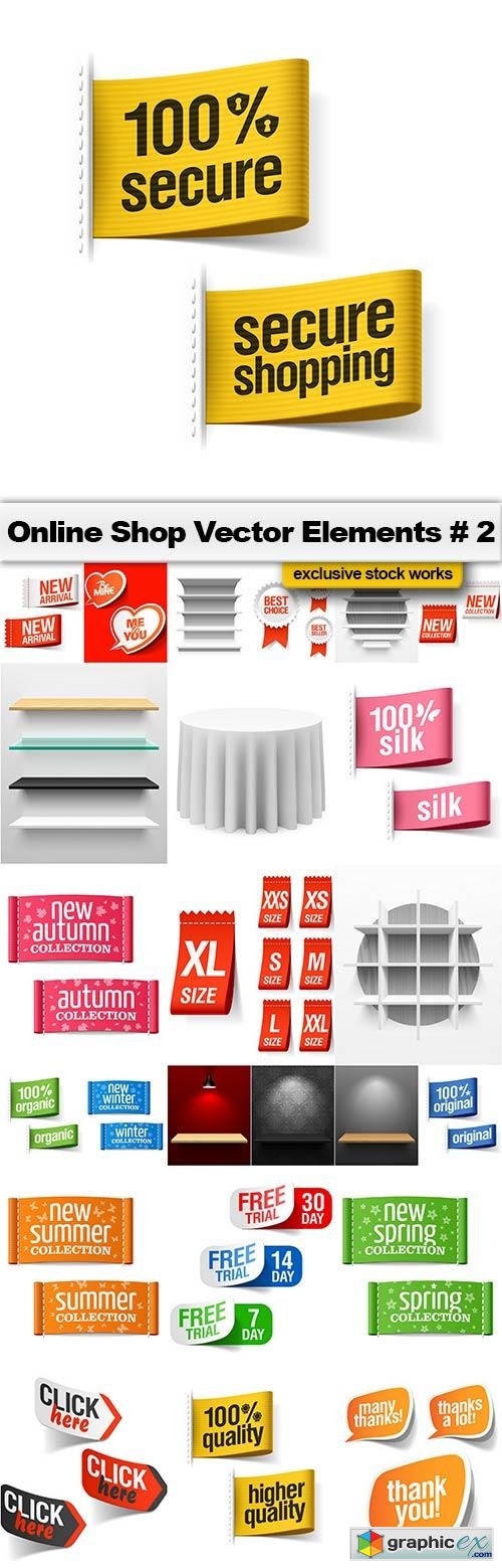 Online Shop Vector Elements #2 - 25x EPS