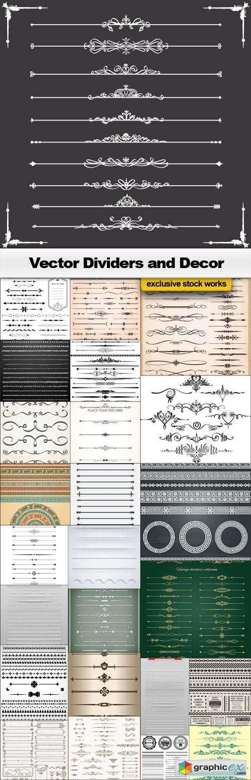 Vector Dividers Collection - 25x EPS