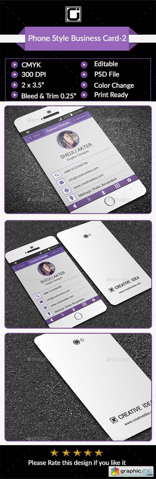 Phone Style Business Card-2 9304832