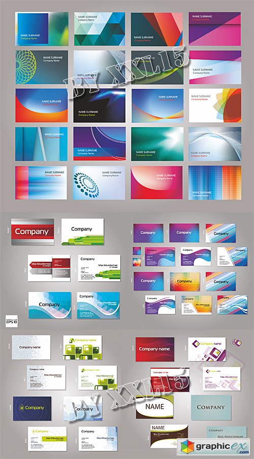 Set of vecor business cards