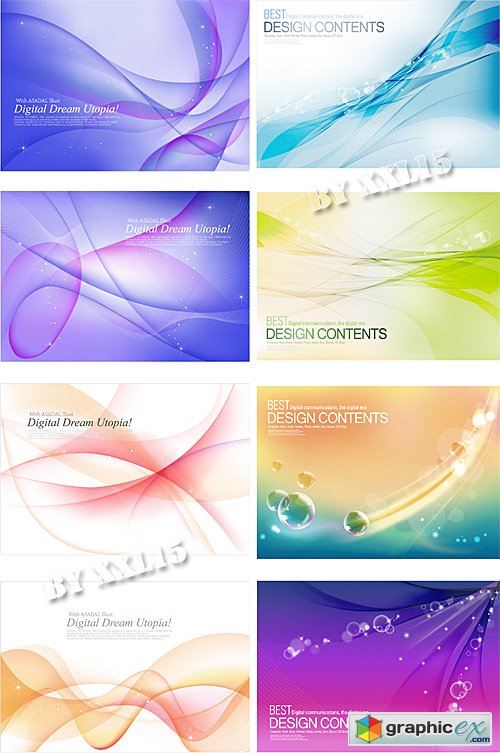 Abstract wavy backgrounds 5